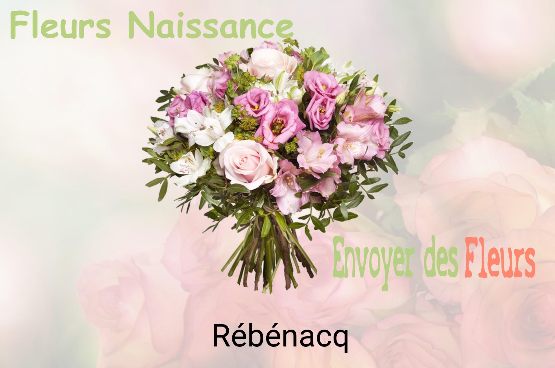 Bouquet de fleurs de naissance livré à Rébénacq