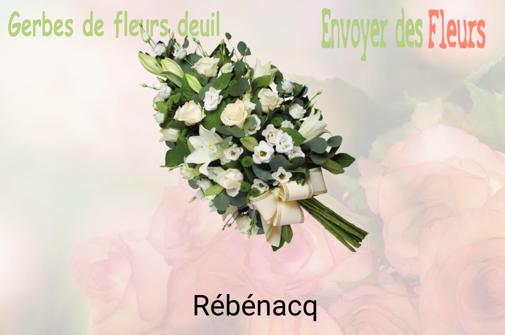 Gerbe de fleurs de deuil livrée à Rébénacq